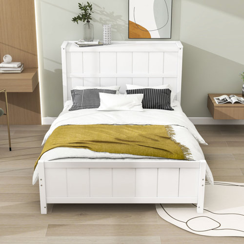 Red Barrel Studio® Dewsbury Full Size Wood Platform Bed with Drawers